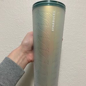 Starbucks Iridescent Blue Mermaid Tail Venti Tumbler